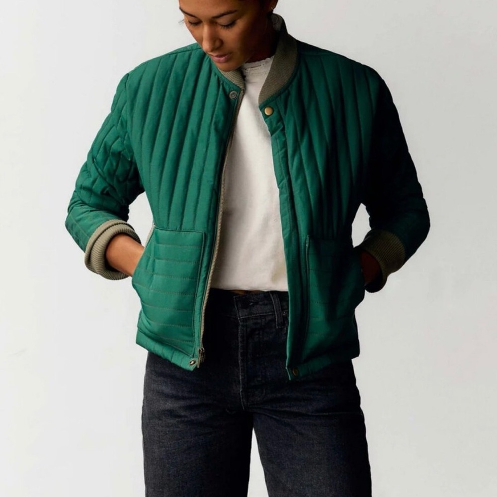 Sold Out Imogene + Willie The Quilted Liner in Green